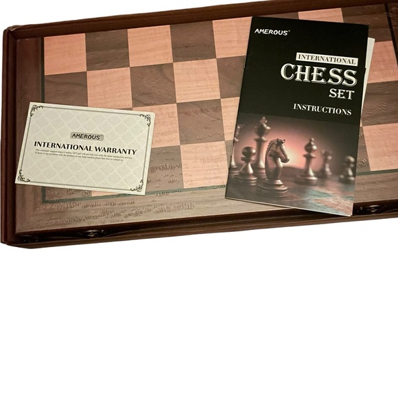 AMEROUS 15 Inch Magnetic Wooden Chess Set NWT - Picture 4 of 8